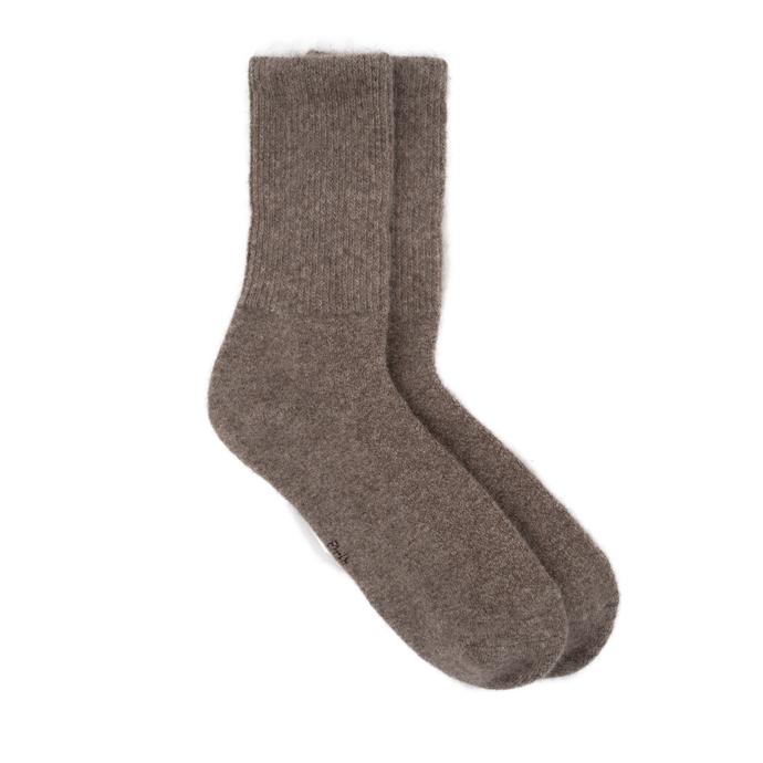 Socken aus Yakwolle, grau