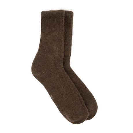 Socken aus Yakwolle, braun