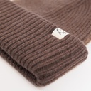 Beanie aus Yakwolle, braun, Seite