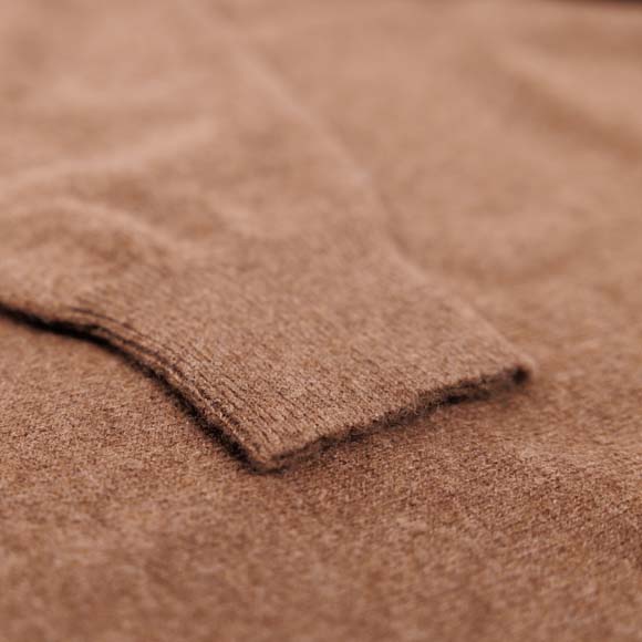 Slim Fit Pullover aus Kamelwolle, braun