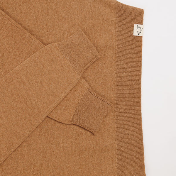 Slim Fit Pullover aus Kamelwolle, braun