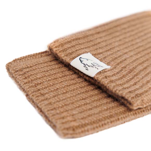 Stulpen aus Kamelwolle, braun