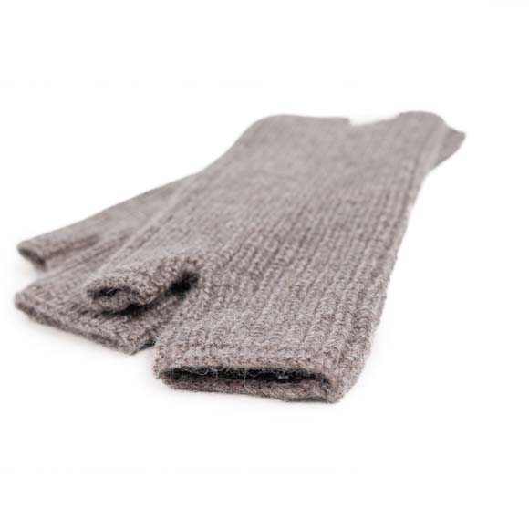 Stulpen aus Yakwolle, grau