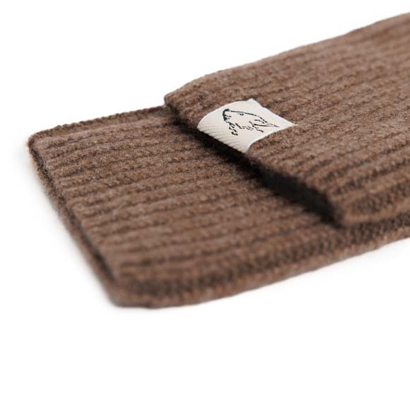 Stulpen aus Yakwolle, yakbraun