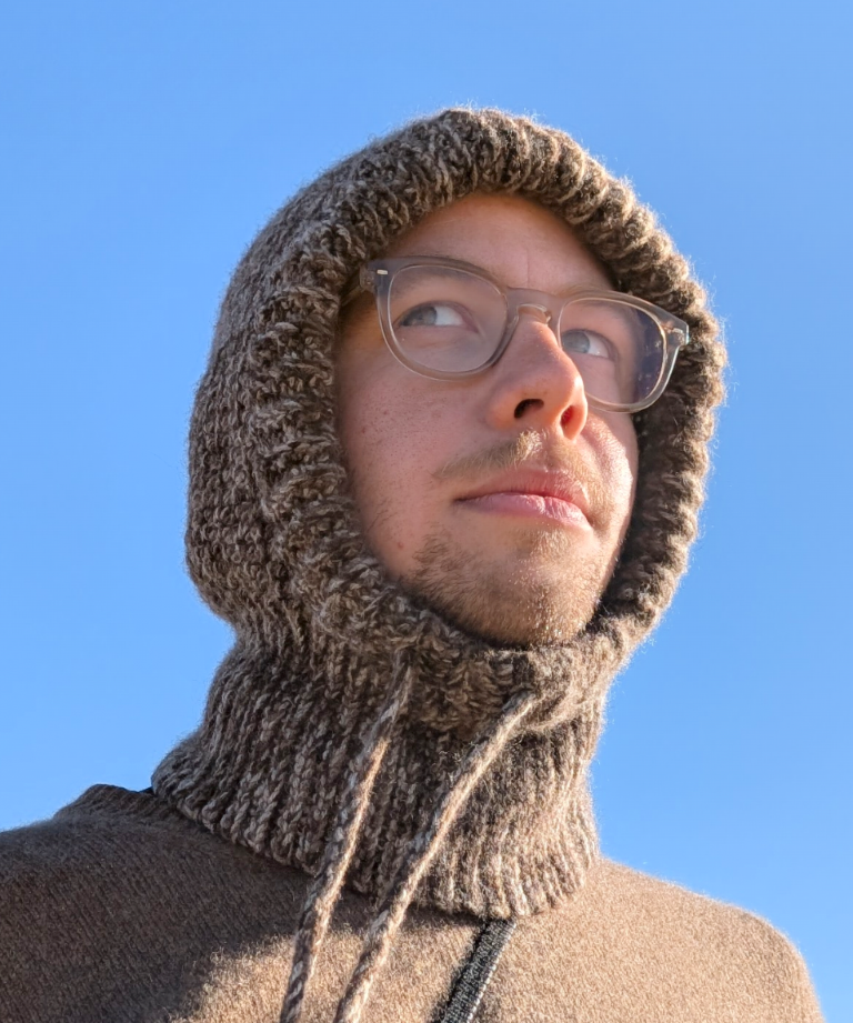 Balaklava aus Yakwolle (Handgestrickt)
