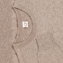 Pullover aus Yakwolle, hellgrau