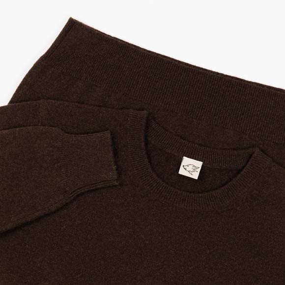 Pullover aus Yakwolle, dunkelbraun