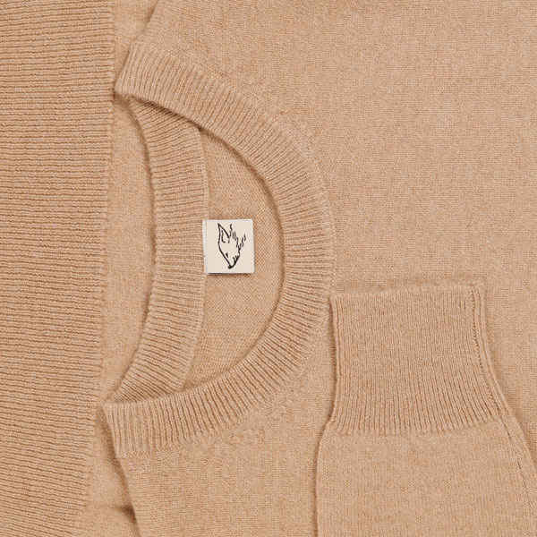 Pullover aus Kamelwolle, beige