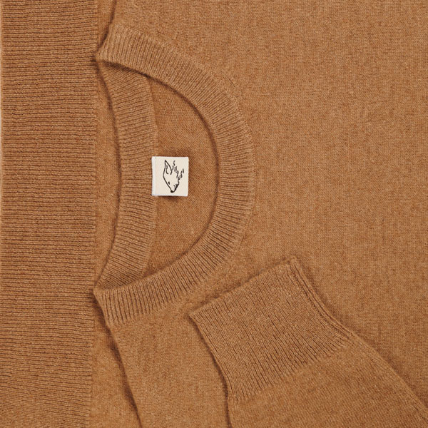 Pullover aus Kamelwolle, braun