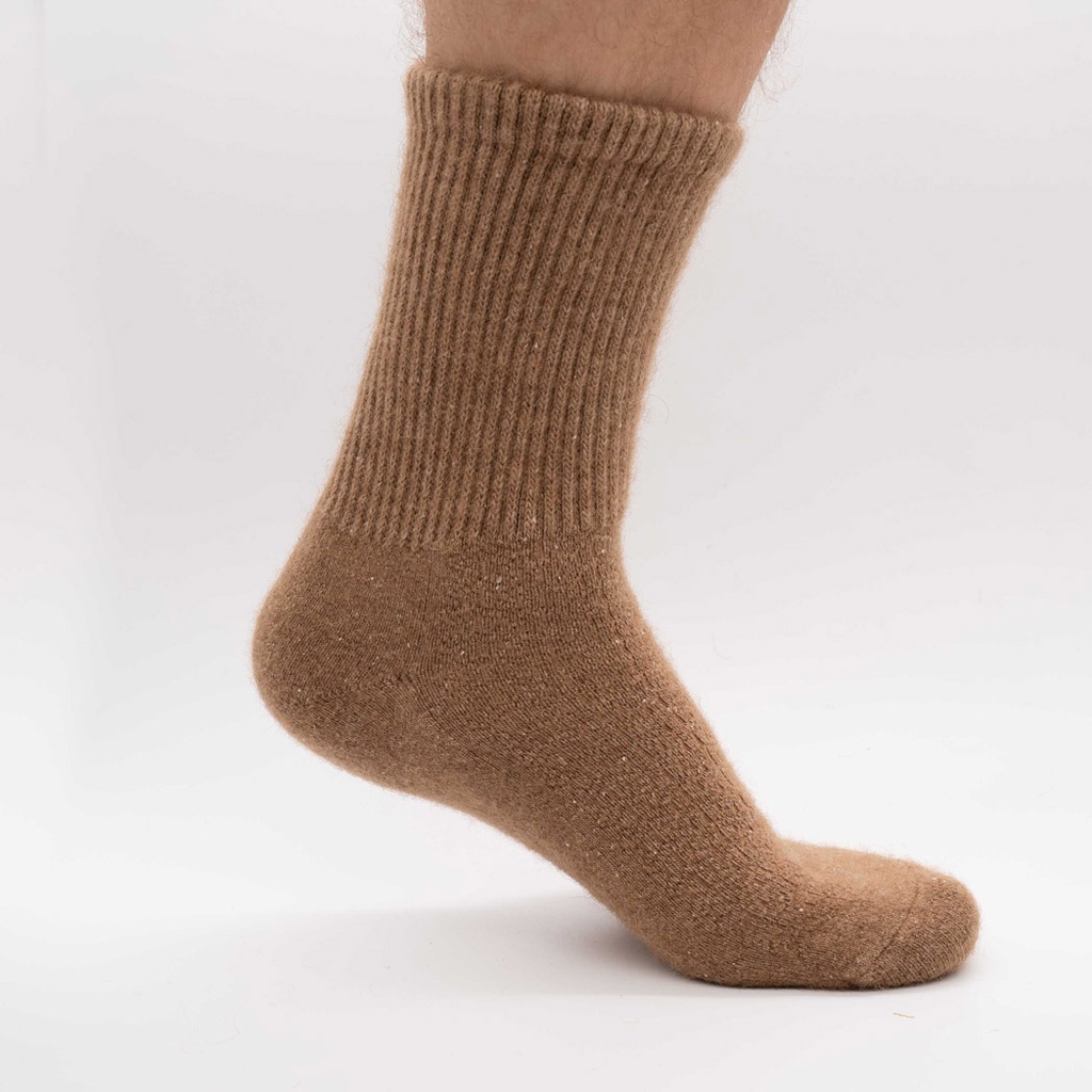 Socken aus Kamelwolle, braun