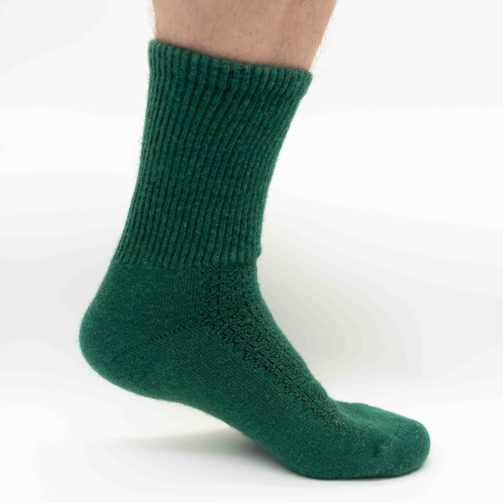 Socken aus Schafwolle, waldgrün