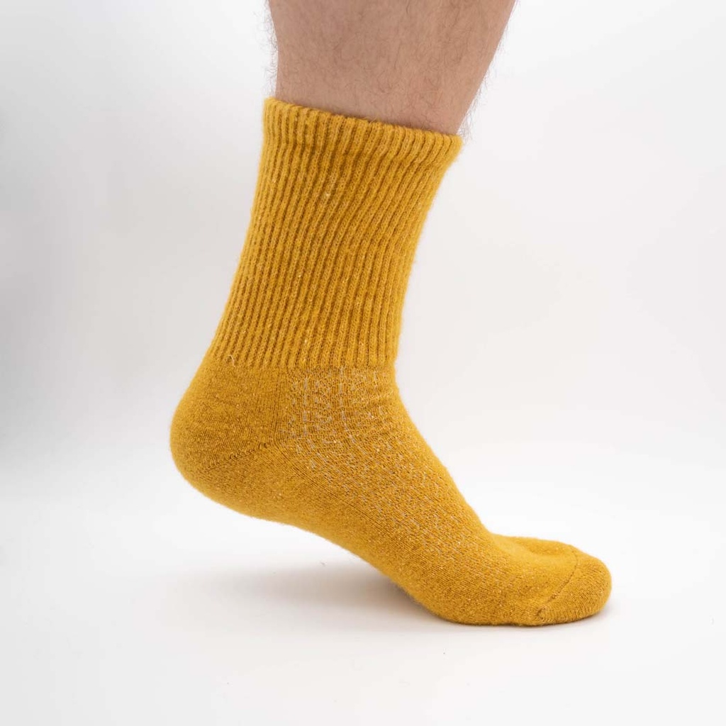 Socken aus Schafwolle, gelb