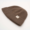 Beanie aus Yakwolle, braun, Seite