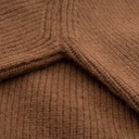 Rollkragenpullover aus Kamelwolle, braun