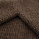 Rollkragenpullover aus Yakwolle, yakbraun