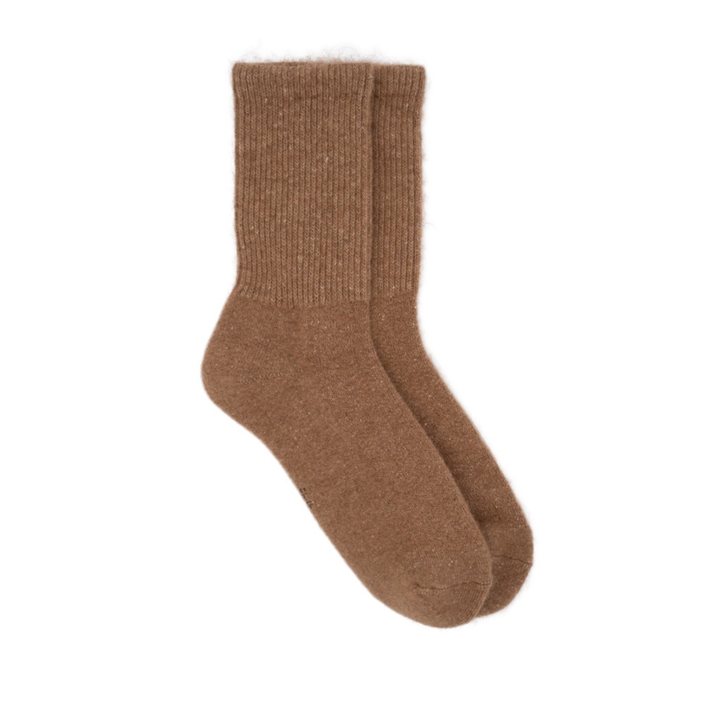 Socken aus Kamelwolle, braun