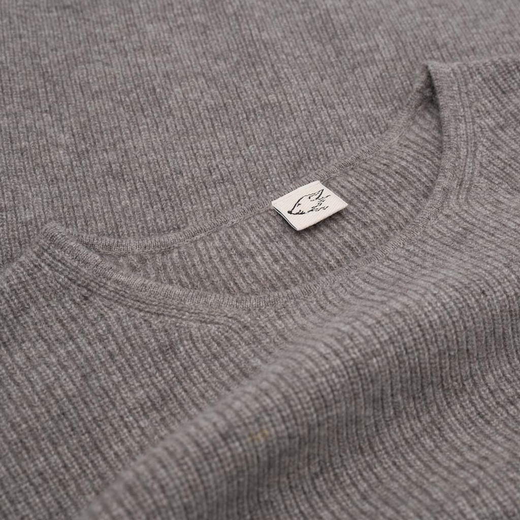 Loose Fit Pullover aus Yakwolle, grau