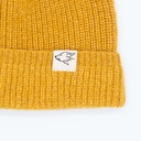 Beanie aus Schafwolle, senfgelb