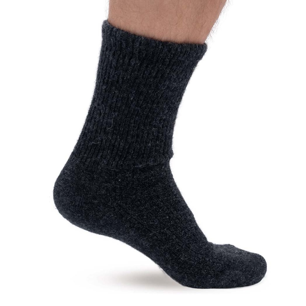 Socken aus Schafwolle, schiefergrau