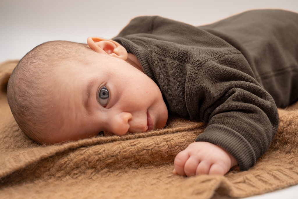 Babydecke aus Kamelwolle, braun