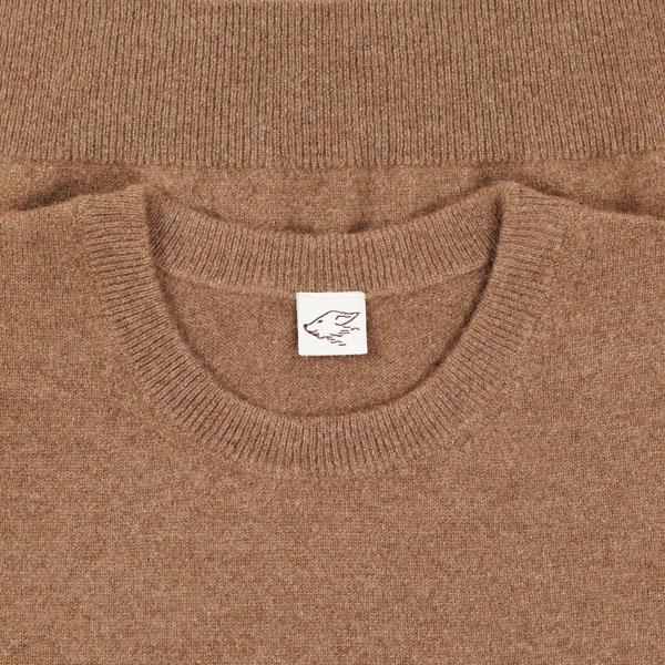 Pullover aus Yakwolle, dunkelbraun