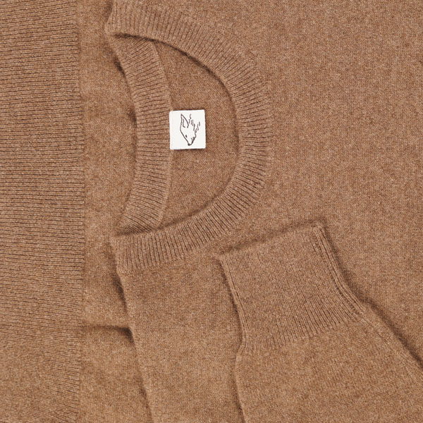 Pullover aus Yakwolle, dunkelbraun