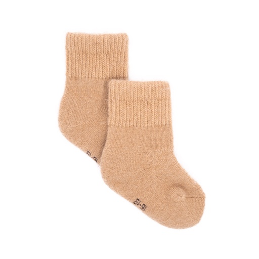 Kindersocken aus Kamelwolle, beige (15-19)