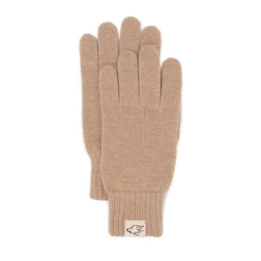 Gloves made of camel wool, beige (S)