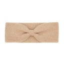 Stirnband aus Kamelwolle (Schleife), beige