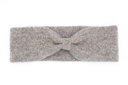 Headband made of yak wool (Bow design), grey