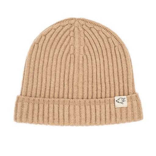 Hat made of camel wool, beige (M)