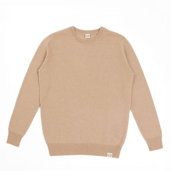 Slim Fit Pullover aus Kamelwolle, beige