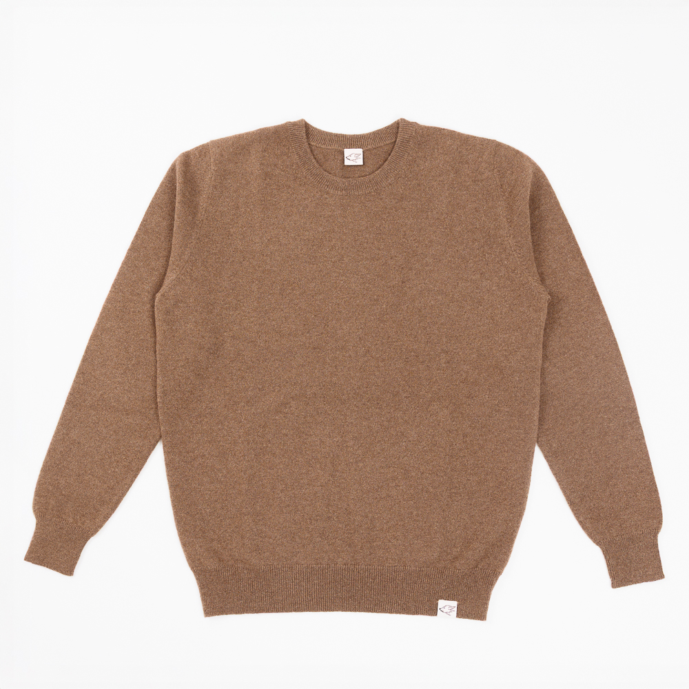 Slim Fit Sweater made of camel wool, brown (S)