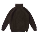 Rollkragenpullover aus Yakwolle, dunkelbraun