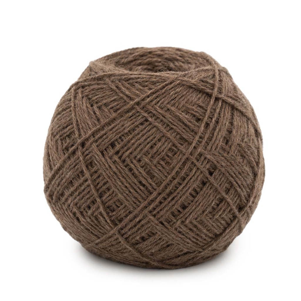 Knitting yarn made of yak wool , yak-brown
