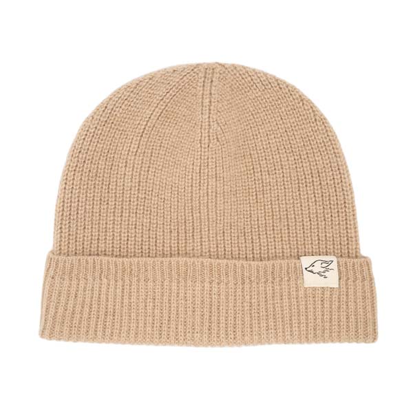 Beanie made of camel wool, beige