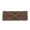 Headband made of yak wool (Bow design), yak-brown