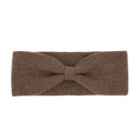 Stirnband aus Yakwolle (Schleifen Design), yakbraun