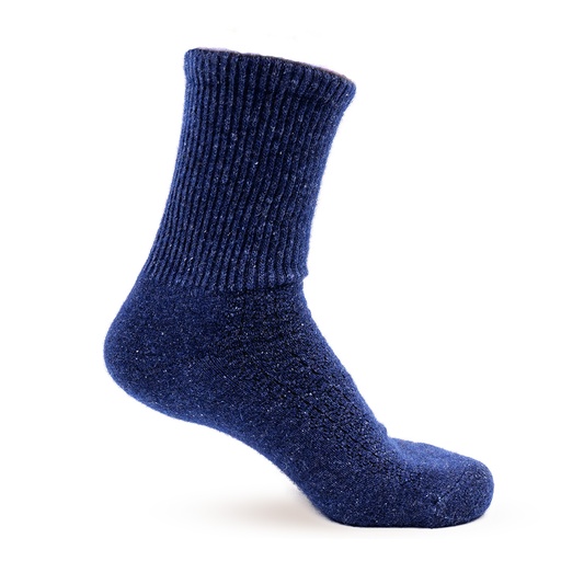Socken aus Schafwolle, nachtblau (35-37)