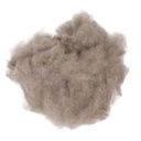 Yak wool carded, grey (100g)