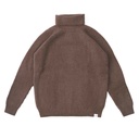 Rollkragenpullover aus Yakwolle, yakbraun