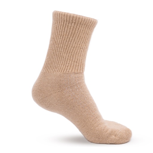 Camel wool socks, beige (35-37)