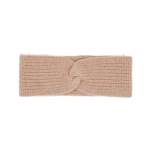 Stirnband aus Kamelwolle (Knoten), beige