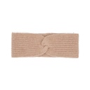 Stirnband aus Kamelwolle (Knoten Design), beige