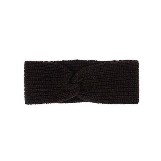 Headband made of yak wool (Twist design), dark brown