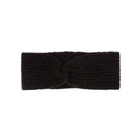 Headband made of yak wool (Twist design), dark brown