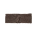 Stirnband aus Yakwolle (Knoten Design), yakbraun