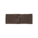 Stirnband aus Yakwolle (Knoten), yakbraun