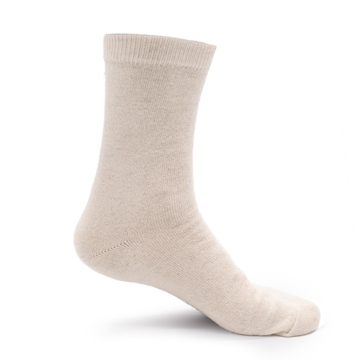 Dünne Socken aus Schafwolle, naturweiß (35-37)