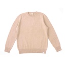 Crew-neck sweater made of camel wool, beige